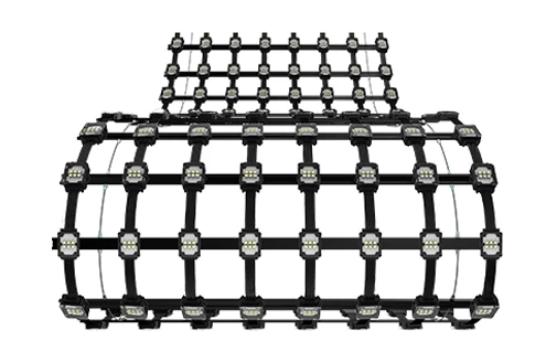 LED网格屏(又称LED共形屏或LED点光源)